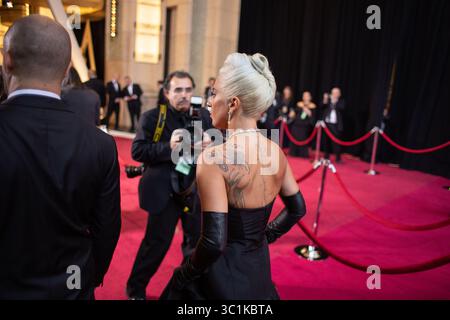 24. Februar 2019 – Hollywood, Kalifornien, USA – Lady Gaga, Oscar-Nominierte, trifft am Sonntag, den 24. Februar 2019, auf dem roten Teppich der 91. Oscars im Dolby Theatre in Hollywood, KALIFORNIEN ein. (Kreditbild: © AMPAS/ZUMA Wire/ZUMAPRESS.com) Stockfoto