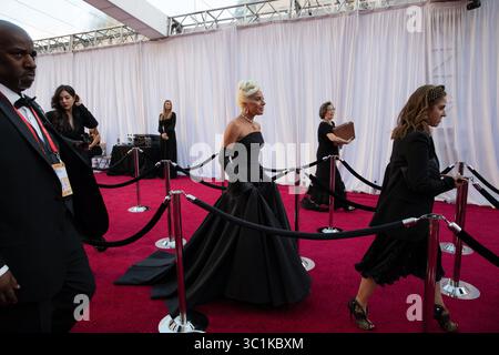 24. Februar 2019 – Hollywood, Kalifornien, USA – LADY GAGA, Oscar-Nominierung, kommt auf dem roten Teppich der 91. Oscars im Dolby Theatre in Hollywood. (Kreditbild: © AMPAS/ZUMA Wire/ZUMAPRESS.com) Stockfoto