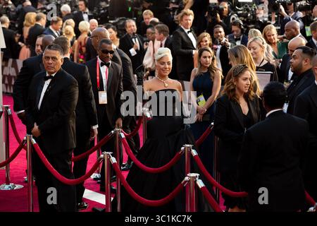 24. Februar 2019: Hollywood, Kalifornien, USA: Lady Gaga, Oscar-Nominierte, kommt auf dem roten Teppich der 91. Oscars im Dolby Theatre in Hollywood. (Kreditbild: © AMPAS/ZUMA Wire/ZUMAPRESS.com) Stockfoto