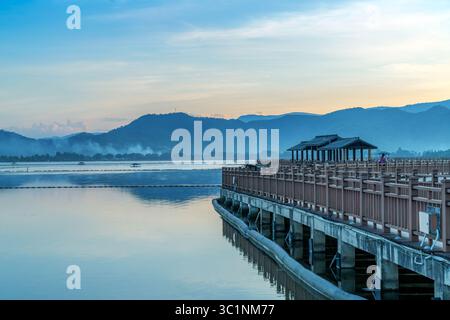 Yilong Lake Scenic Area, Yunnan, China. Stockfoto