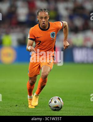 Aktenfoto vom 10.07.2024 von Xavi Simons. Bayern München hat das Rennen um Chelsea-Ziel Xavi Simons aufgenommen, wie die Nachrichtenagentur PA versteht. Ausgabedatum: Mittwoch, 23. Juli 2025. Stockfoto