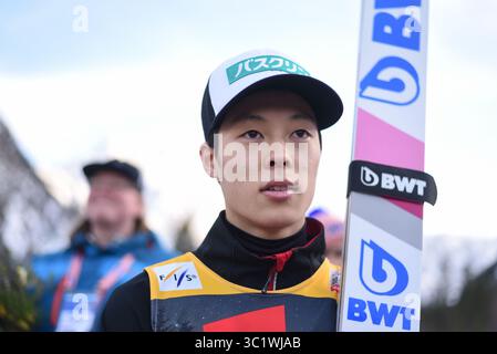 22. März 2019 - Planica, Slowenien - Ryoyu Kobayashi wird während des FIS Skisprung World Cup Flying Hill Einzelwettbewerbs in Planica gesehen. (Kreditbild: © Milos Vujinovic/SOPA Bilder via ZUMA Wire) Stockfoto