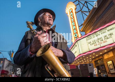 21. März 2017 - Baltimore, Maryland, USA - Gary Bartz greift vor der Creative Alliance in Baltimore, MD. (Bild: © Edwin Remsberg / Vwpics/VW Pics via ZUMA Wire) Stockfoto