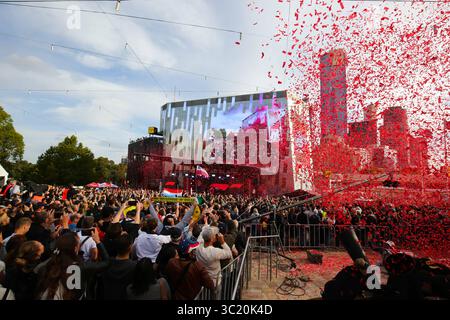 März 2019 – MELBOURNE, AUSTRALIEN – 13. MÄRZ: Menschenmassen beim Start der F1-Saison 2019 (Foto: © Chris Putnam/ZUMA Wire) Stockfoto
