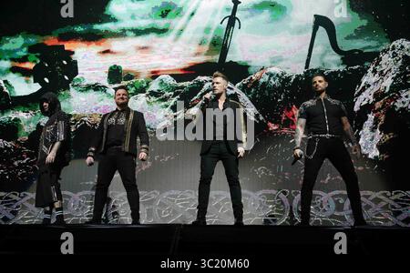 April 2019 - Sydney, NSW, Australien - Boyzone trat während der Thank You & Goodnight Farewell Tour auf dem ICC in Sydney auf. (Credit Image: © Belinda Vel Photography/SOPA Images via ZUMA Wire) Stockfoto