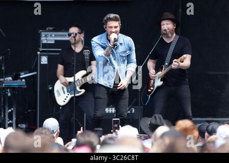 4. Mai 2019 – Tx, USA – AUSTIN, TX – 04. MAI: Michael Ray tritt auf der Bühne des iHeartCountry Festivals 2019 im Frank Erwin Center am 4. Mai 2019 in Austin, Texas auf. Foto: Chris Tello/imageSPACE (Foto: © Imagespace via ZUMA Wire) Stockfoto