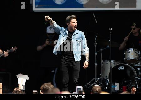 4. Mai 2019 – Tx, USA – AUSTIN, TX – 04. MAI: Michael Ray tritt auf der Bühne des iHeartCountry Festivals 2019 im Frank Erwin Center am 4. Mai 2019 in Austin, Texas auf. Foto: Chris Tello/imageSPACE (Foto: © Imagespace via ZUMA Wire) Stockfoto