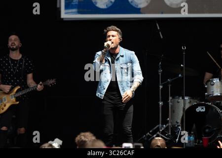 4. Mai 2019 – Tx, USA – AUSTIN, TX – 04. MAI: Michael Ray tritt auf der Bühne des iHeartCountry Festivals 2019 im Frank Erwin Center am 4. Mai 2019 in Austin, Texas auf. Foto: Chris Tello/imageSPACE (Foto: © Imagespace via ZUMA Wire) Stockfoto
