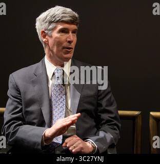 14. Mai 2019: Washington, DC, USA – NASA-Chefhistoriker Bill Barry kommentiert während einer Podiumsdiskussion nach der Premiere des Films: Apollo 11: First Steps Edition im Smithsonian National Air and Space Museum am 14. Mai 2019 in Washington. (Kreditbild: © Bill Ingalls via ZUMA Wire) Stockfoto