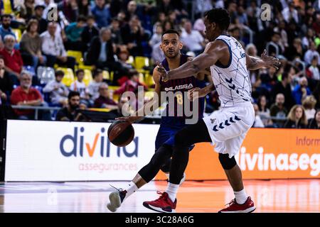 19. Mai 2019 - Barcelona, Barcelona, Spanien - Adam Hanga, Platz 8 des FC Barcelona Lassa während des Liga Endesa Spiels zwischen FC Barcelona Lassa und Delteco GBC im Palau Blaugrana in Barcelona. Mai 2019. (Kreditbild: © AFP7 via ZUMA Wire) Stockfoto