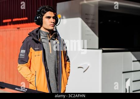 Mai 2019 - Barcelona, BARCELONA, SPANIEN - BARCELONA, KATALONIEN 14. Mai 2019, Sergio Sette Camara neuer Testfahrer von McLaren auf dem Circuit de Barcelona Catalunya während der Prüfung nach dem spanischen GP (Kreditbild: © AFP7 Via ZUMA Wire) Stockfoto