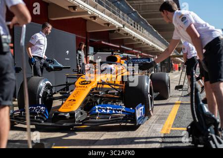 Mai 2019 - Barcelona, BARCELONA, SPANIEN - BARCELONA, KATALONIEN 14. Mai 2019, Carlos Sainz Fahrer von McLaren auf dem Circuit de Barcelona Catalunya während der Testphase des spanischen GP (Bild: © AFP7 Via ZUMA Wire) Stockfoto