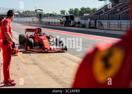 Mai 2019 - Barcelona, BARCELONA, SPANIEN - BARCELONA, KATALONIEN 14. Mai 2019, Sebastian Vettel Fahrer von Ferrari auf dem Circuit de Barcelona Catalunya während der Testphase des GP von Spanien (Bild: © AFP7 Via ZUMA Wire) Stockfoto