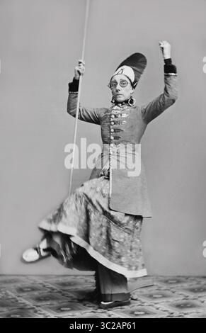 Mai 2019 - USA - Mrs. Geo H. Gilbert, Porträt in voller Länge, Foto von Mathew Brady, Brady-Handy Collection, 1850er Jahre (Bild: © JT Vintage/Glasshouse Via ZUMA Wire) Stockfoto