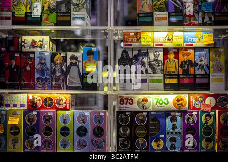 19. Mai 2019 - Rosemont, Illinois, USA - Eine Sammlung seltener und teurer importierter japanischer Figma-Figuren. (Bild: © Chris Riha/ZUMA Wire) Stockfoto