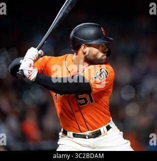 24. Mai 2019: Die San Francisco Giants verließen den Feldspieler Mac Williamson (51) bei einem MLB-Spiel zwischen den Arizona Diamondbacks und den San Francisco Giants im Oracle Park in San Francisco, Kalifornien. Valerie Shoaps/CSM(Kreditbild: &Copy; Valerie Shoaps/CSM via ZUMA Wire) Stockfoto