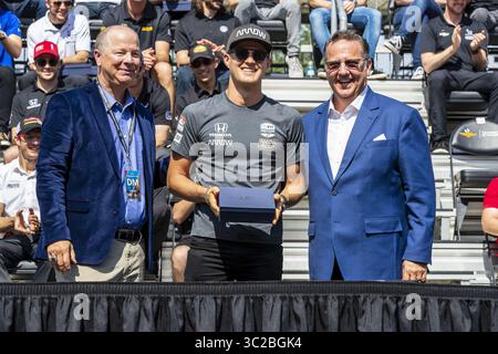 25. Mai 2019: TAKUMA SATO (30) aus Japan erhält seinen Ring für den Indianapolis 500 auf dem Indianapolis Motor Speedway in Indianapolis, Indiana. (Bild: © Walter G Arce SR ASP Inc/ASP) Stockfoto