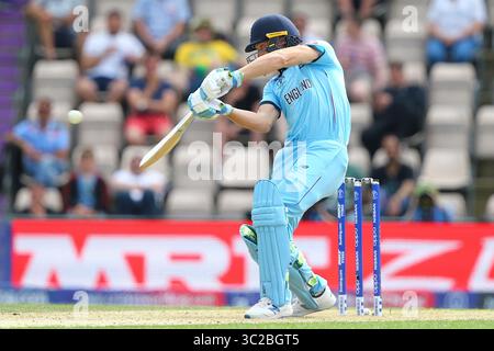 SOUTHAMPTON, ENGLAND. 25. MAI 2019: Jos Buttler aus England spielt beim Aufwärmspiel England gegen Australien, ICC Cricket World Cup, im Ageas Bowl, Southampton, England. (Credit Image: &Copy; ESPA Photo Agency/CSM via ZUMA Wire) Stockfoto
