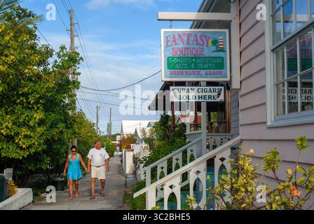 24. Mai 2019: Bahamas: Fantasy Boutique Souvenirs Shop, Hope Town, Elbow Cay, Abacos. Bahamas. (Kreditbild: © Sergi Reboredo/ZUMA Wire) Stockfoto