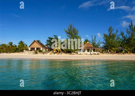 24. Mai 2019: Bahamas: Cat Island, Bahamas. Cottages am Strand. Hotel Fernandez Bay Village Resort. Touristen, die sich am Strand entspannen. (Kreditbild: © Sergi Reboredo/ZUMA Wire) Stockfoto