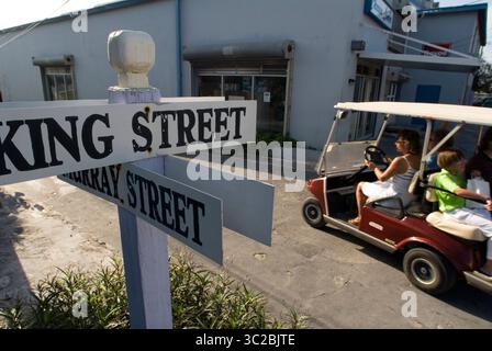24. Mai 2019: Bahamas: King Street und murray Street Juntion. Stammhäuser. Bay Street. Dunmore Town, Harbour Island, Eleuthera. Bahamas (Kreditbild: © Sergi Reboredo/ZUMA Wire) Stockfoto