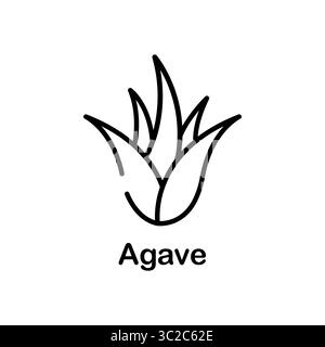 Aloe Vera Symbol Symbol Vorlage für Grafik und Web Design Sammlung Logo Vektor Illustration Stock Vektor