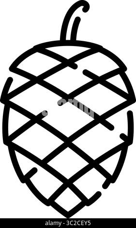 Vektor mit bearbeitbarer Kontur Stock Vektor