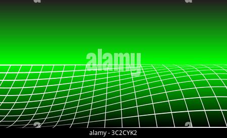 3D Drahtmodell perspektivisch Gitter Raum Vorlage Design Vektor Illustration Hintergrund. Stock Vektor