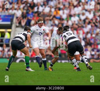 2. Juni 2019 – London, Großbritannien – Alex Dombrandt wurde während des England vs Barbarians Quilter Cup in Twickenham in London gesehen. England schlug die Barbarians 51-43 (Credit Image: © Graham Glendinning/SOPA images via ZUMA Wire) Stockfoto