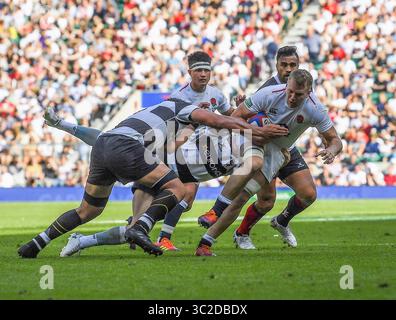 2. Juni 2019 – London, Großbritannien – Alex Dombrandt wurde während des England vs Barbarians Quilter Cup in Twickenham in London gesehen. England schlug die Barbarians 51-43 (Credit Image: © Graham Glendinning/SOPA images via ZUMA Wire) Stockfoto