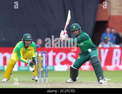 TAUNTON, ENGLAND. 12. JUNI 2019: Sarfraz Ahmed aus Pakistan schlägt beim Cricket World Cup in Australien gegen Pakistan. Am County Ground, Taunton.(Credit Image: &Copy; ESPA Photo Agency/CSM via ZUMA Wire) Stockfoto