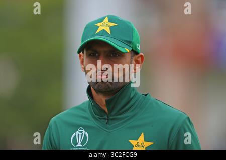 TAUNTON, ENGLAND. 12. JUNI 2019: Shoaib Malik von Pakistan während des Spiels Australia gegen Pakistan, ICC Cricket World Cup. Am County Ground, Taunton.(Credit Image: &Copy; ESPA Photo Agency/CSM via ZUMA Wire) Stockfoto