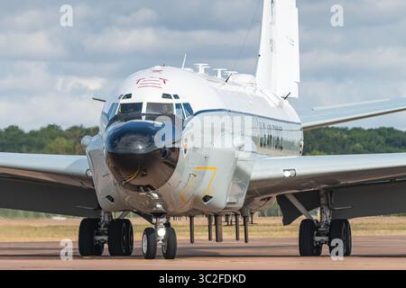 Das Aufklärungsflugzeug Boeing RC-135 der United States Air Force. Stockfoto