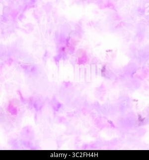 Ein sanftes und ätherisches Aquarell in hellen Violett- und Rosa-Tönen schafft einen traumhaften, abstrakten Hintergrund mit einer sanften Textur Stockfoto