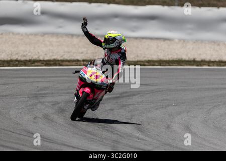 15. Juni 2019 - Montmelo, Barcelona, Spanien - Tony Arbolino, #14 (ITA) VNE Sniper während des Qualifyings der Catalunya GP, MotoGP 2019 Weltmeisterschaft auf dem Circuit de Barcelona am 15. Juni 2019 in Montmelo, Spanien. (Kreditbild: © AFP7 via ZUMA Wire) Stockfoto