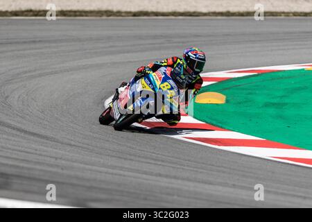 15. Juni 2019 - Montmelo, Barcelona, Spanien - Jakub Kornfeil, #84 (CZE) Redox PruestelGP während des Qualifyings der Catalunya GP, MotoGP 2019 Weltmeisterschaft auf dem Circuit de Barcelona am 15. Juni 2019 in Montmelo, Spanien. (Kreditbild: © AFP7 via ZUMA Wire) Stockfoto