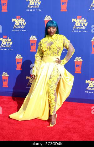 Juni 15, 2019 - Santa Monica, CA, USA - LOS ANGELES - 15.Juni: Gewürz, Gnade Latoya Hamilton an der 2019 MTV Movie & TV Auszeichnungen bei den Barker Hangar am 15. Juni 2019 in Santa Monica, CA (Credit Bild: © Kay Blake/ZUMA Draht) Stockfoto