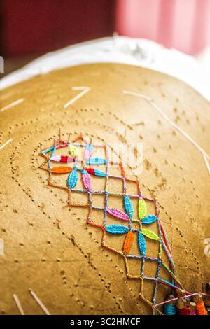 20. Oktober 2016 - Florianopolis, Santa Catarina, Brasilien - Ein Blick auf die Spitzenarbeit von Bobbin im Stadtteil Santo Antonio de Lisboa in Florianopolis. (Credit Image: © Ricardo Ribas/SOPA Images via ZUMA Wire) Stockfoto