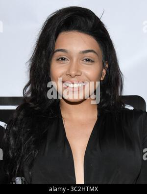 Juni 22, 2019, Glendale, Kalifornien, USA - Aaliyah Hadid besucht Doom Whiskey Verkostung bei Remedy Alkohole in Glendale, Kalifornien. (Bild: © Billy Bennight/ZUMA Draht) Stockfoto