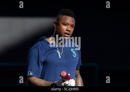 25. Juni 2019: Tim Beckham, kurz vor dem Major League Baseball-Spiel zwischen den Milwaukee Brewers und den Seattle Mariners im Miller Park in Milwaukee, WI. John Fisher/CSM(Credit Image: &Copy; John Fisher/CSM via ZUMA Wire) Stockfoto
