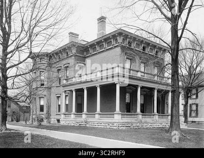 Juni 2019, Indianapolis, Indiana, USA: Sitz von Benjamin Harrison, 23. Präsident der Vereinigten Staaten 1889-93, Indianapolis, Indiana, USA, Detroit Publishing Company, 1900 (Bild: © JT Vintage/Glasshouse Via ZUMA Wire) Stockfoto