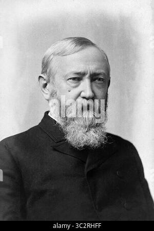 12. Juni 2019, USA: Benjamin Harrison (1833-1901), 23. Präsident der Vereinigten Staaten 1889-93, Kopf- und Schulterporträt, Foto von W.H. Potter, 1888 (Credit Image: © JT Vintage/Glasshouse Via ZUMA Wire) Stockfoto