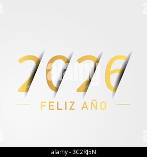 2026 - Happy New Year 2026 Stock Vektor