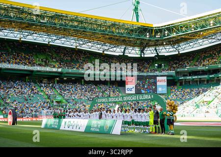 Juli 28, 2019, Lissabon, Portugal: Sporting Team 2019/2020 Präsentation zu den Fans vor dem letzten der fünf Geigen vor Saisonbeginn 2019 Trophy Fußballspiel zwischen Sporting CP Valencia CF vs. (Bild: © Henrique Casinhas/SOPA Bilder über ZUMA Draht) Stockfoto