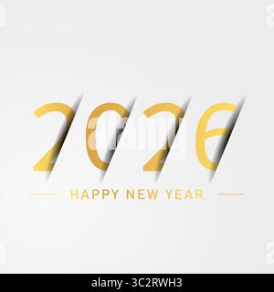 2026 - Happy New Year 2026 Stock Vektor
