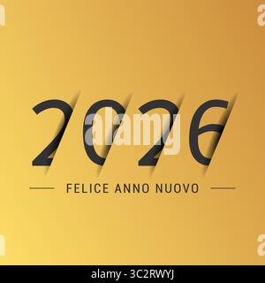 2026 - Happy New Year 2026 Stock Vektor