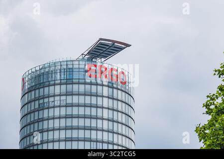 Logo der ERGO Group, Gruppe von weltweit tätigen Versicherungsunternehmen Stockfoto