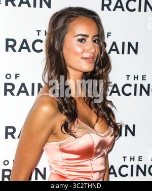 3. August 2019, London, Vereinigtes Königreich: Nabila Badda nimmt an der UK Gala Screening of the Art of Racing in the Rain im Picture-House Central in London Teil. (Credit Image: © Brett Cove/SOPA Images via ZUMA Wire) Stockfoto