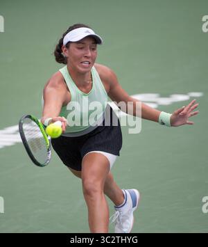 3,2019. August: Jessica Pegula (USA) besiegte Anna Kalinskaya (RUS) bei den CitiOpen im Rock Creek Park Tennis Center in Washington, DC. â Leslie Billman/Tennisclix(Credit Image: &Copy; Leslie Billman/CSM via ZUMA Wire) Stockfoto
