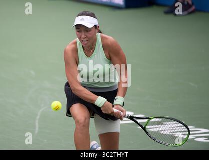 3,2019. August: Jessica Pegula (USA) besiegte Anna Kalinskaya (RUS) bei den CitiOpen im Rock Creek Park Tennis Center in Washington, DC. â Leslie Billman/Tennisclix(Credit Image: &Copy; Leslie Billman/CSM via ZUMA Wire) Stockfoto